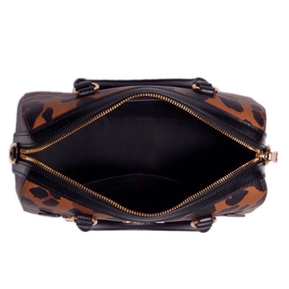 COACH Rowan Satchel Handbag In Leopard Print - Picture 8 of 13